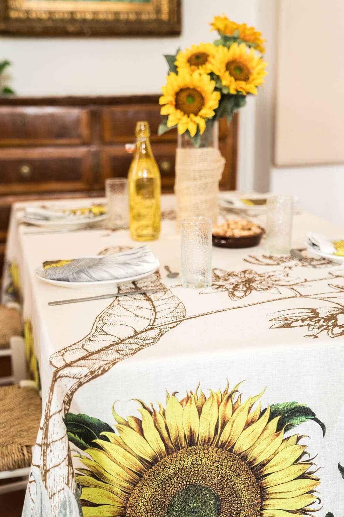 Tovaglie «Helianthus» 100% Made in Italy