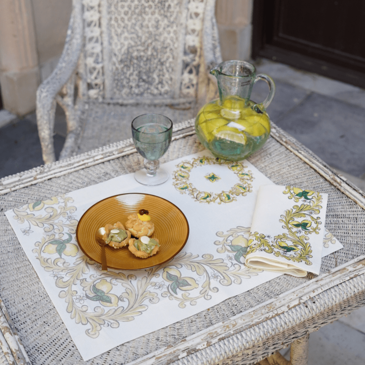 Set of 4 Placemats «Isolabella» Linen 100% Made in Italy