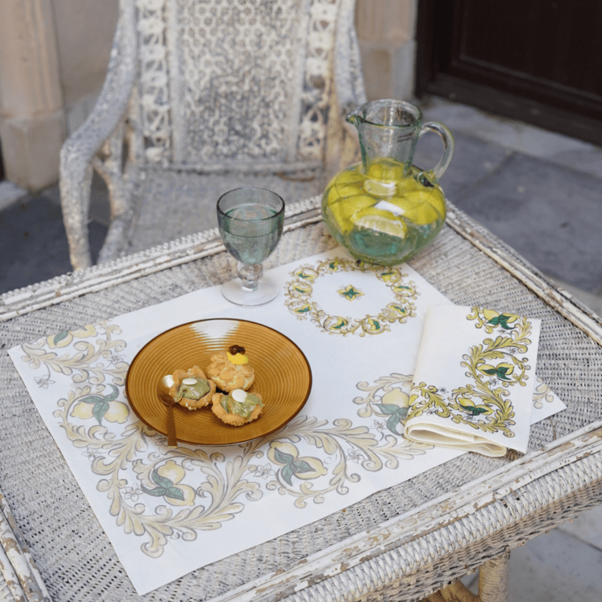 Set of 4 Placemats «Isolabella» Linen 100% Made in Italy