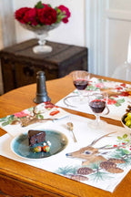 Set of 4 Placemats Cervi Cotton Satin 100% Made in Italy