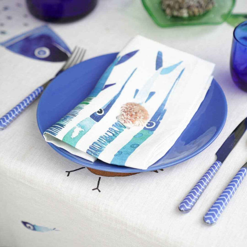 Set of 4 Napkins Aequor 100% Made in Italy