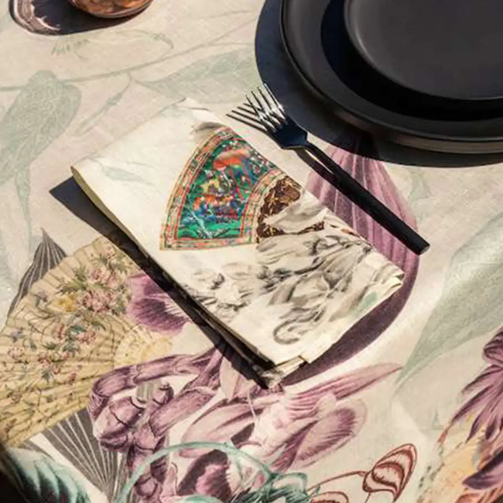 Set of 4 Napkins «Ventagli» 100% Made in Italy