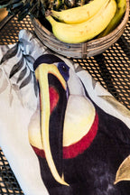 Kitchen Towels «Toucans», 100% Made in Italy The Napking