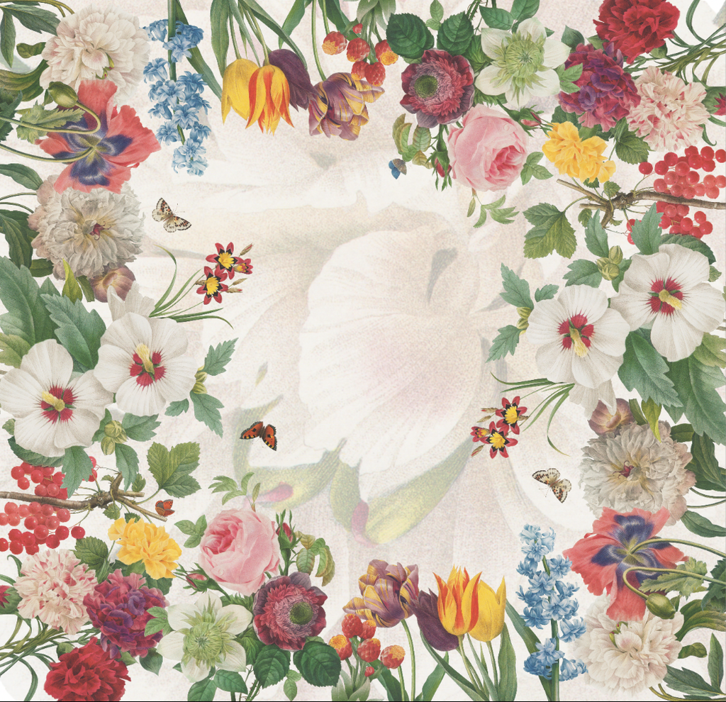 Mezzero «Garden Eden» Sofa/Bed Cover, 100% made in Italy