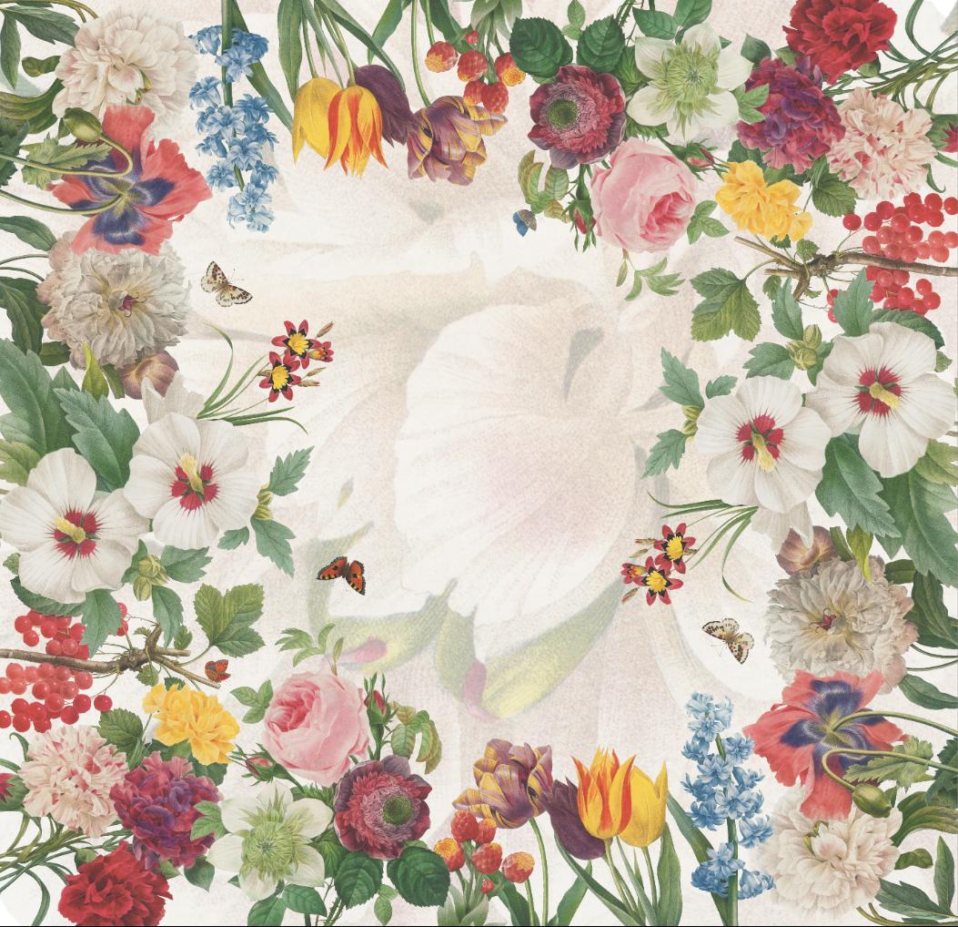 Mezzero «Garden Eden» Sofa/Bed Cover, 100% made in Italy