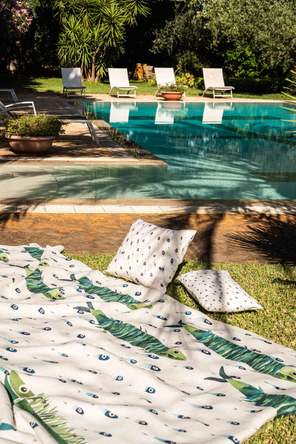 Mezzero «Aequor» Sofa/Bed Cover, 100% made in Italy