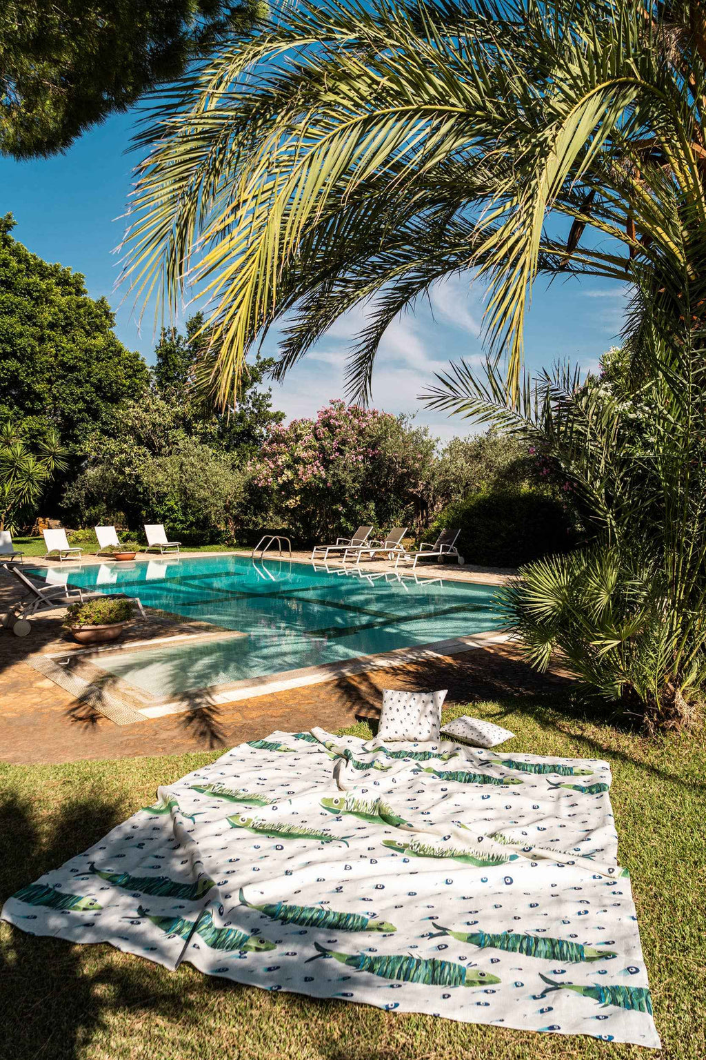 Mezzero «Aequor» Sofa/Bed Cover, 100% made in Italy