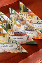 Set Of 4 Napkins «Taormina» 100% Made in Italy