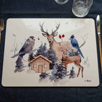 Buck Set of 2 Rectangular Placemats Hardboard and Cork 100% Made in Italy
