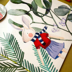 Set of 2 rectangular hardboard placemats «Olof», 100% Made in Italy