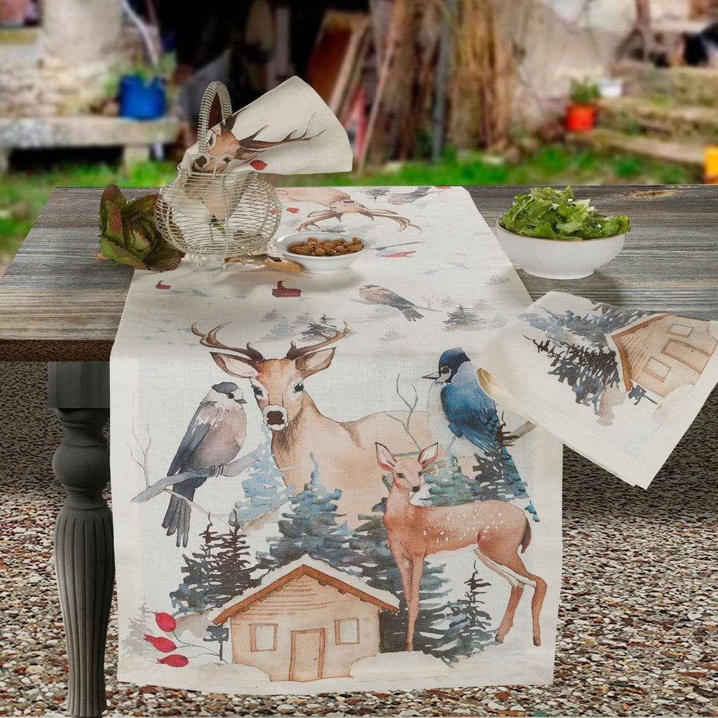 Linen Runner Buck 100%Made in Italy