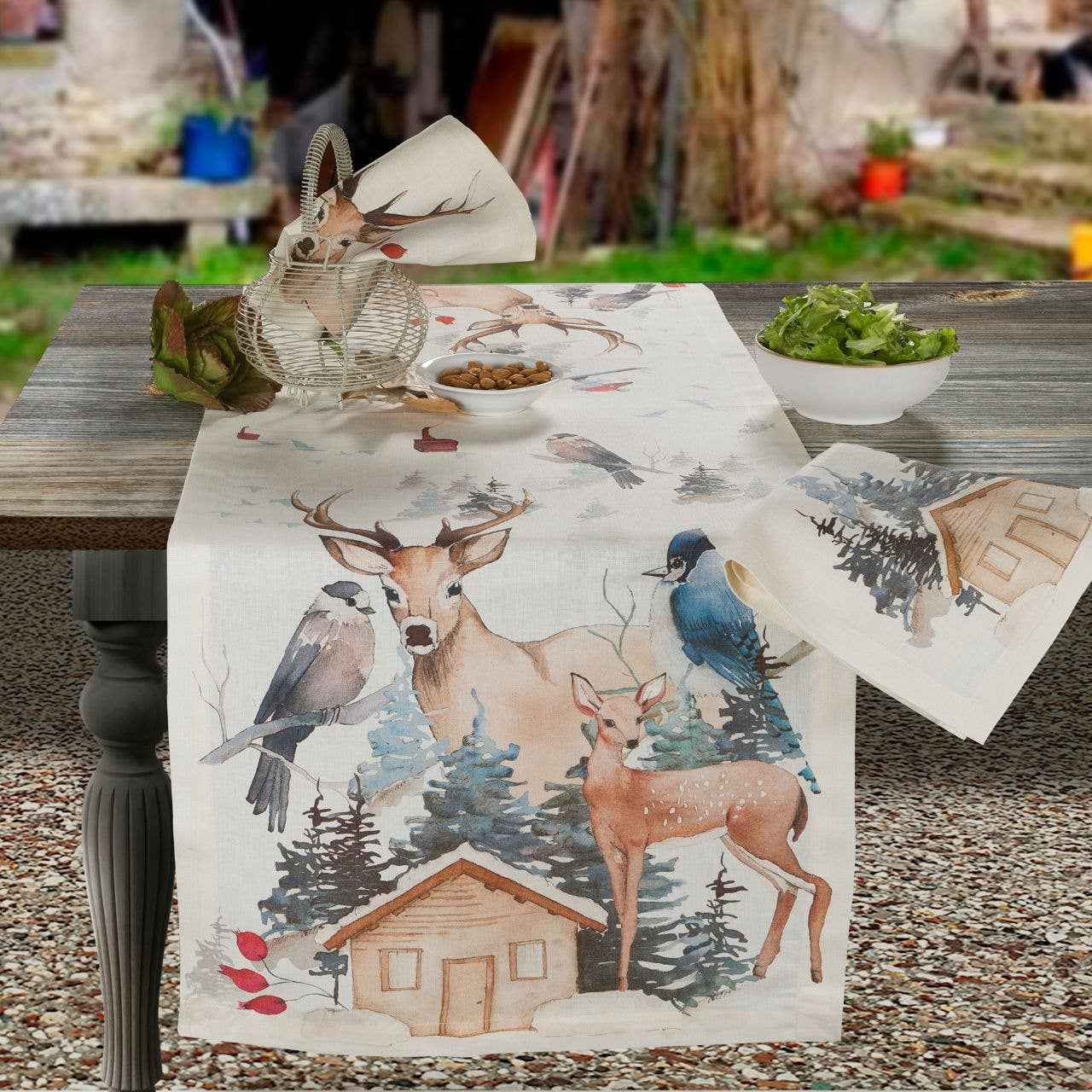 Linen Runner Buck 100%Made in Italy