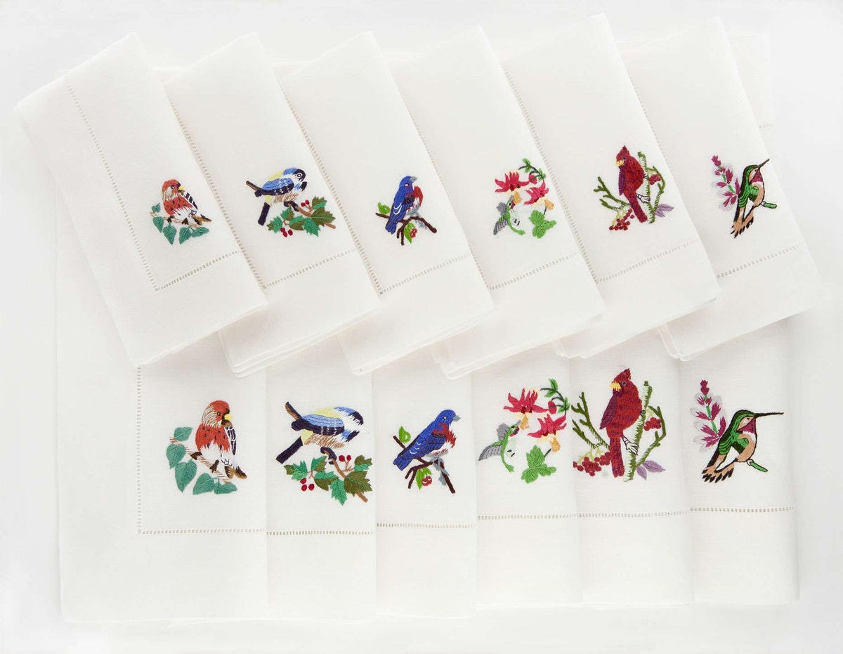 Place Mat Set «Uccelli» 100% Made in Italy