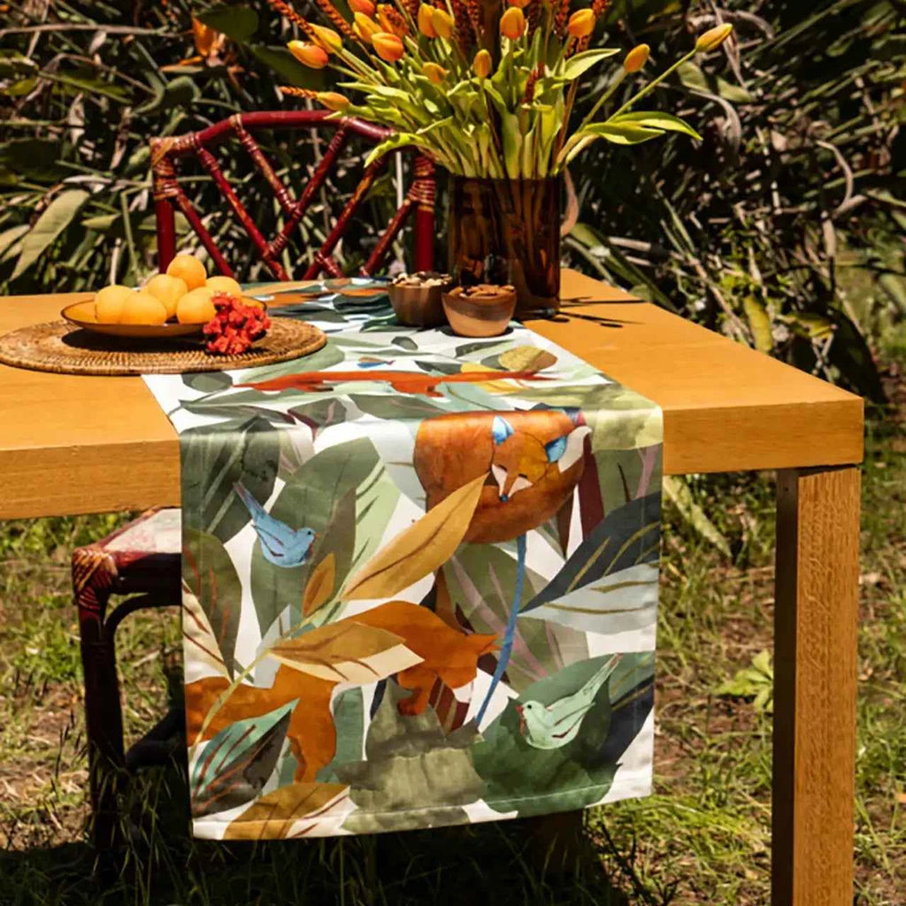 Cotton Satin Runner «Titou» 100% Made in Italy