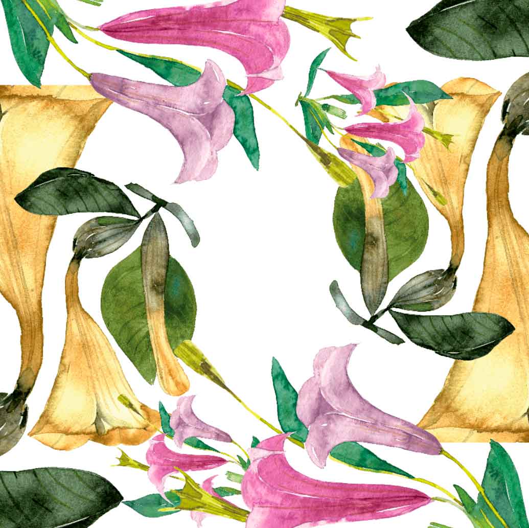 Tablecloths «Datura» 100% Made in Italy