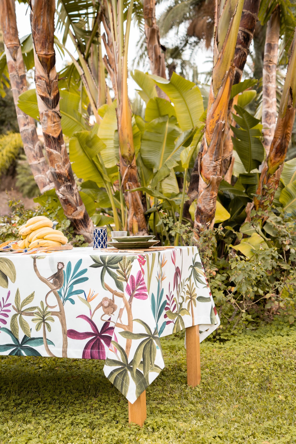 Tovaglie in raso «Amazzonia» 100% Made in Italy