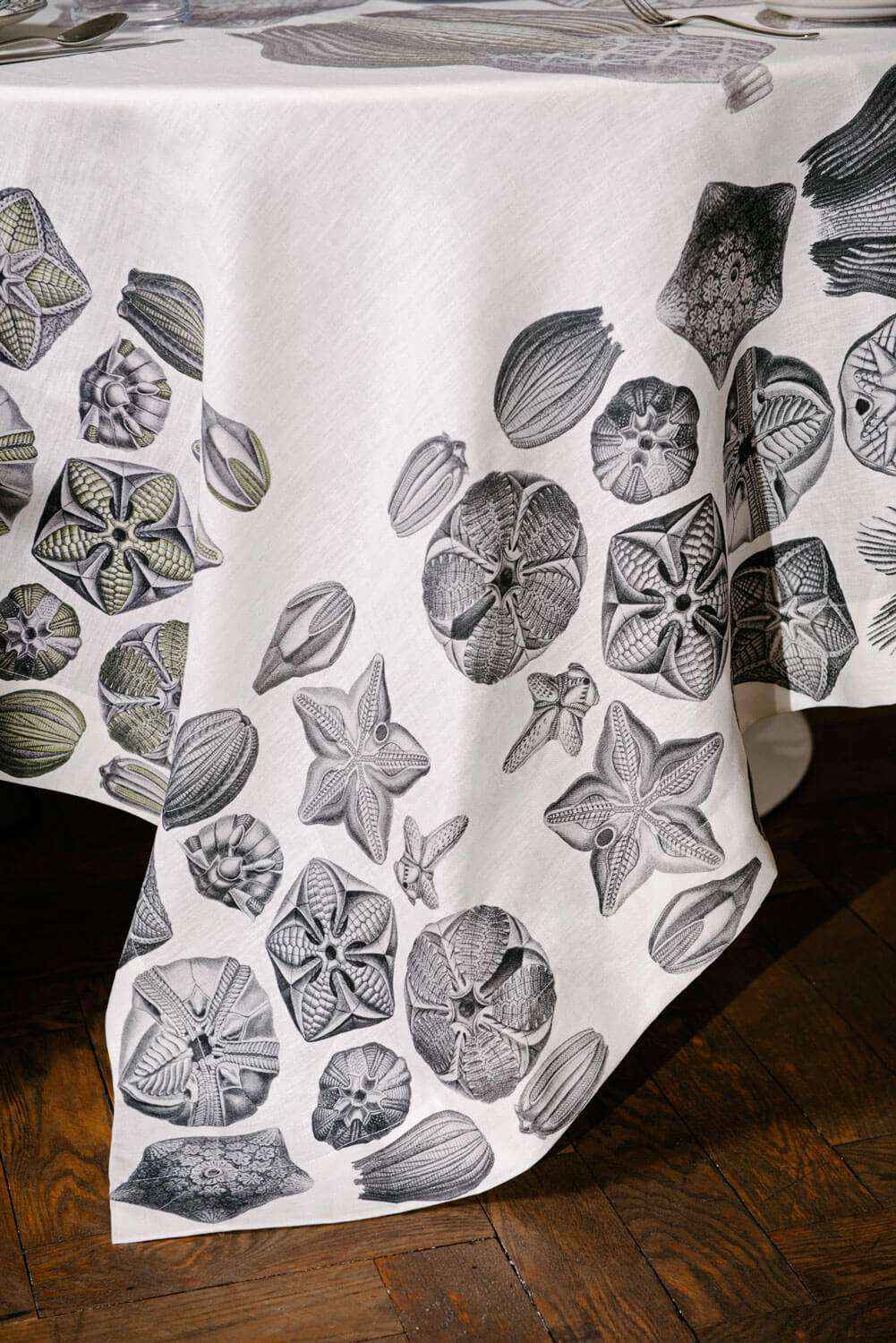 Linen Tablecloths Blastoidea 100% Made in Italy