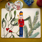 Set of 2 rectangular hardboard placemats «Olof», 100% Made in Italy
