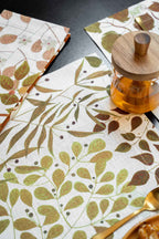 Set of 4 Placemats «Foliage» Linen 100% Made in Italy
