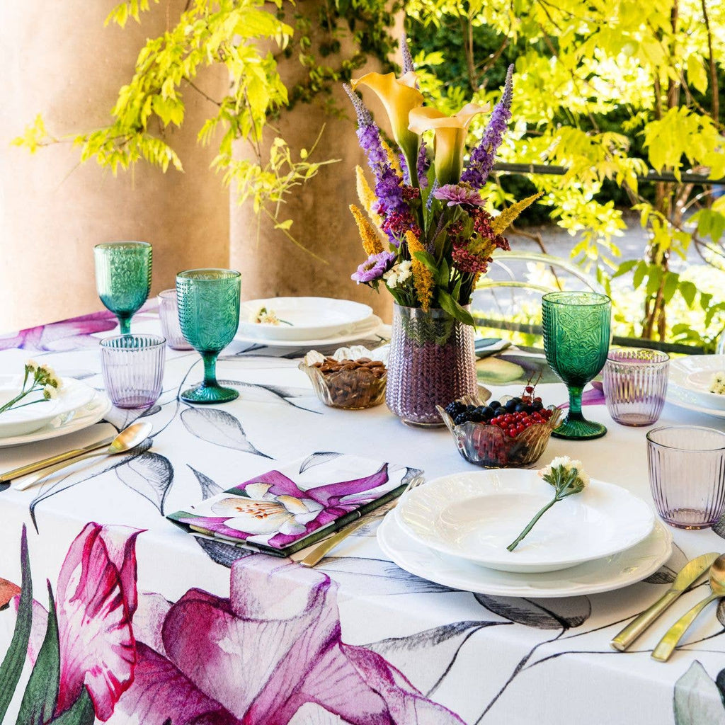 Satin Tablecloths «Iris» 100% Made in Italy