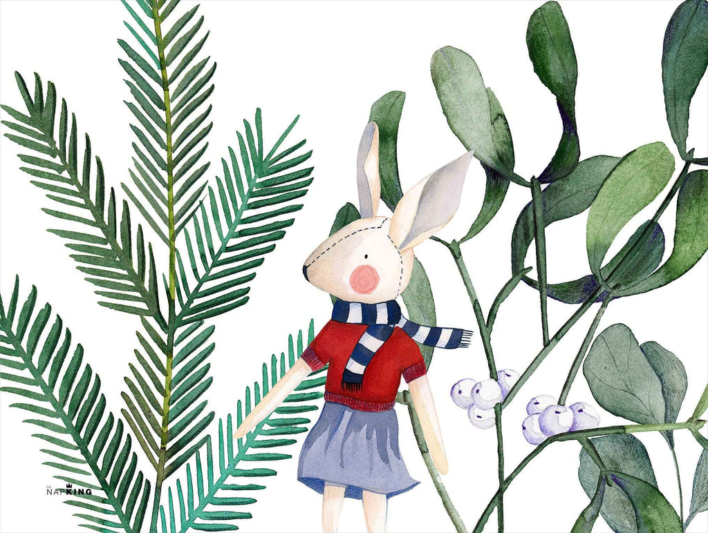 Set of 2 rectangular hardboard placemats «Olof», 100% Made in Italy