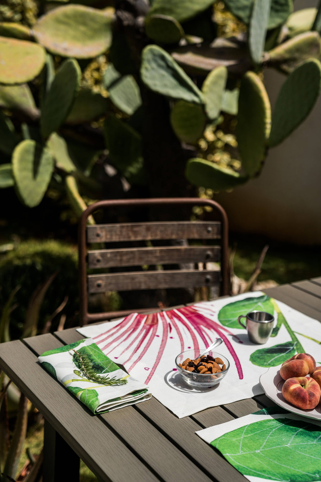 Set of 4 Placemats «Capperi» Linen 100% Made in Italy