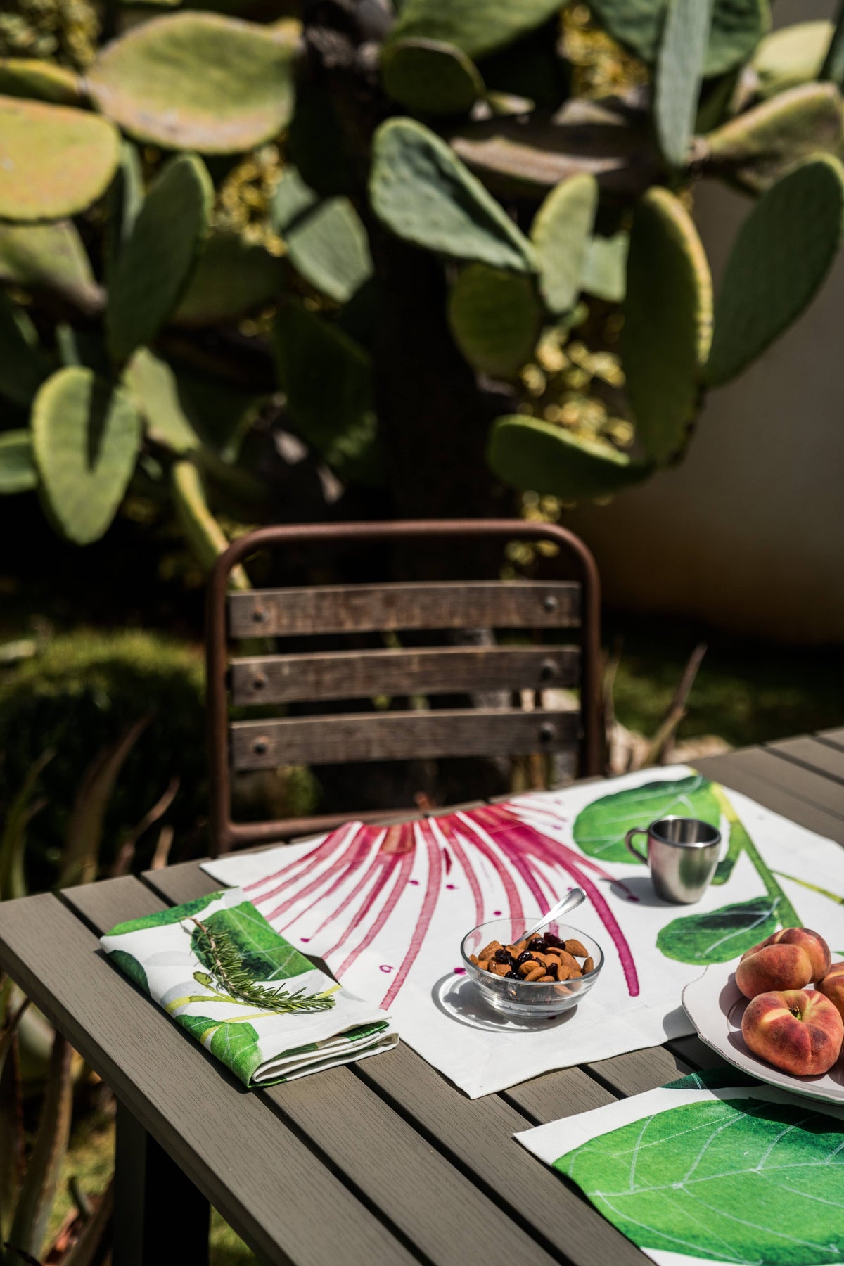 Set of 4 Placemats «Capperi» Linen 100% Made in Italy