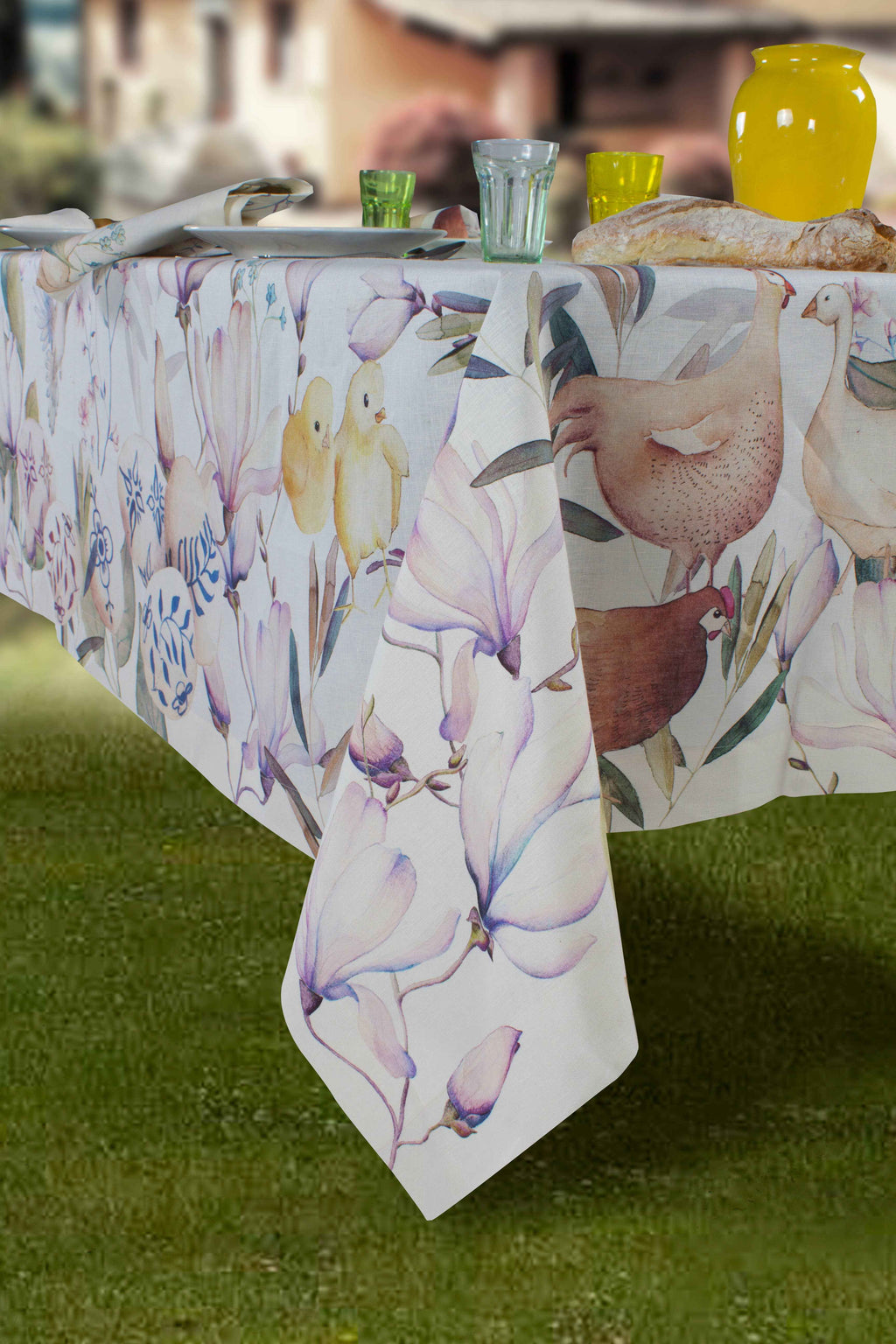 Linen Tablecloths Pasqua 100% Made in Italy