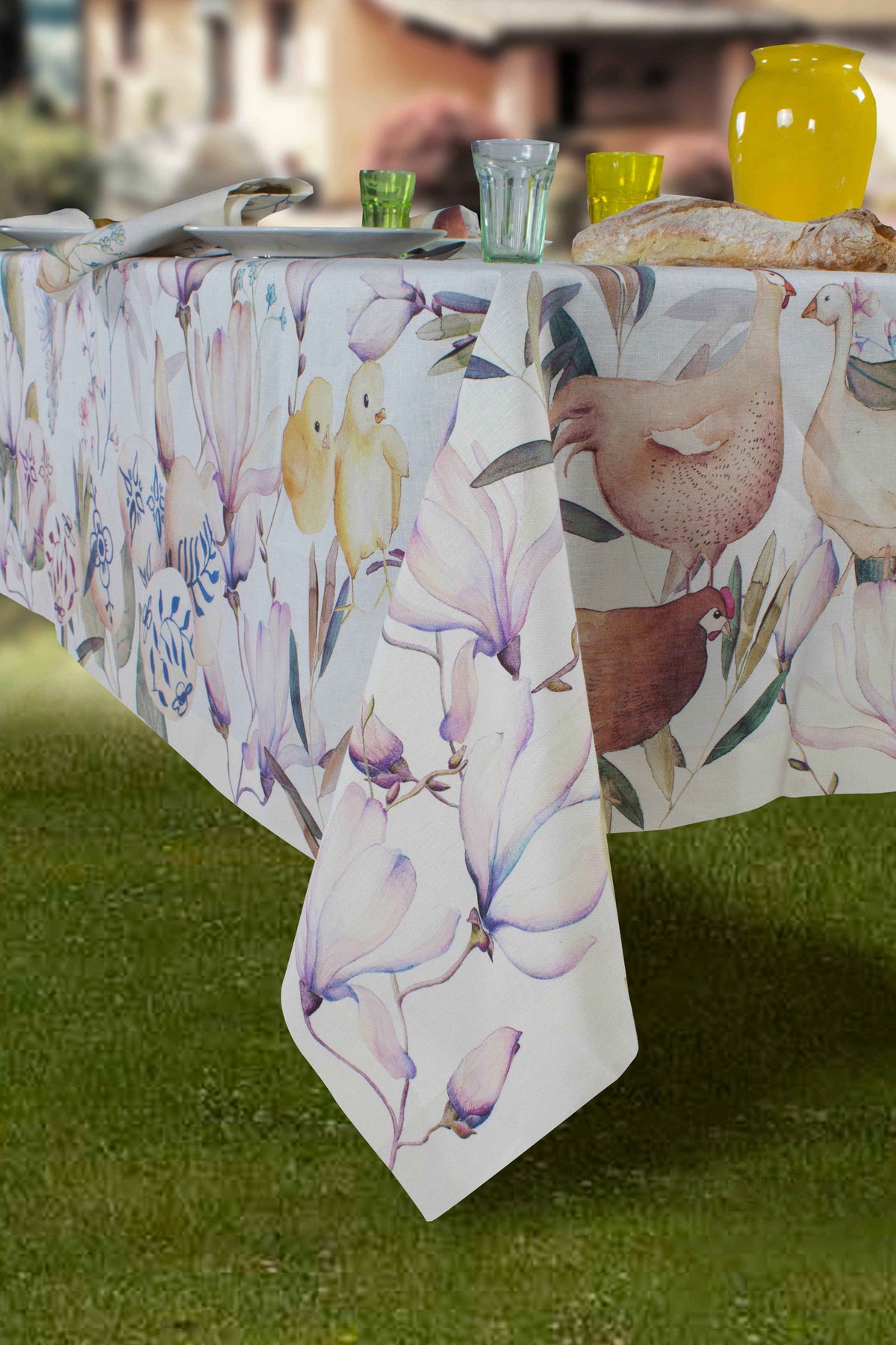 Linen Tablecloths Pasqua 100% Made in Italy