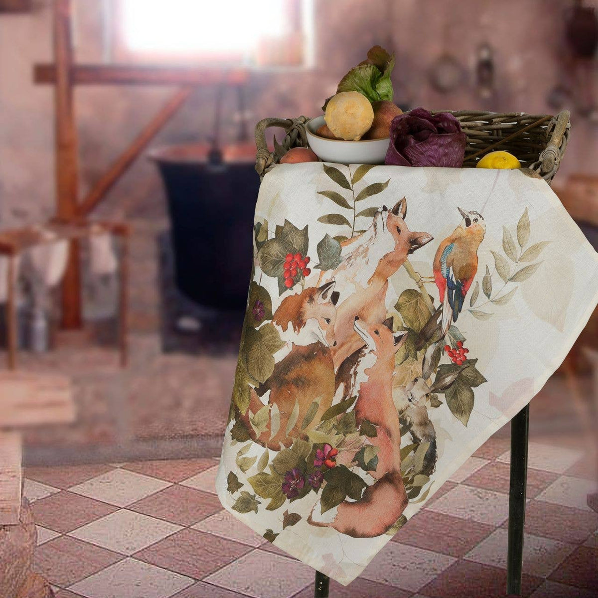 Kitchen Towels «Foxy», 100% Made in Italy The Napking