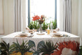 Linen Tablecloth «Fritillaria» - 100% Made in Italy