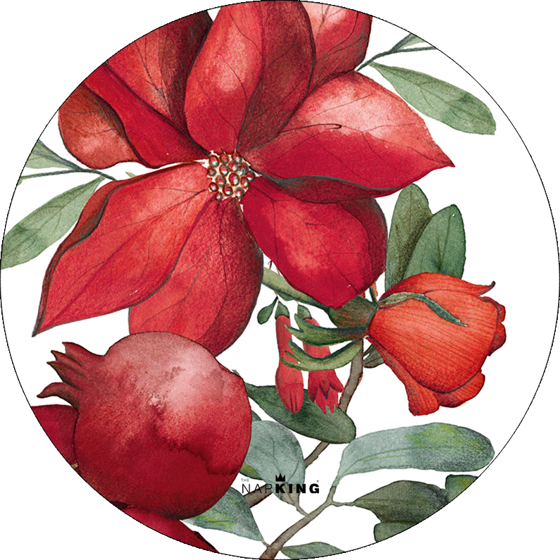 Set of 2 coasters Grenade wood and cork - 100% Made in Italy - The Napking