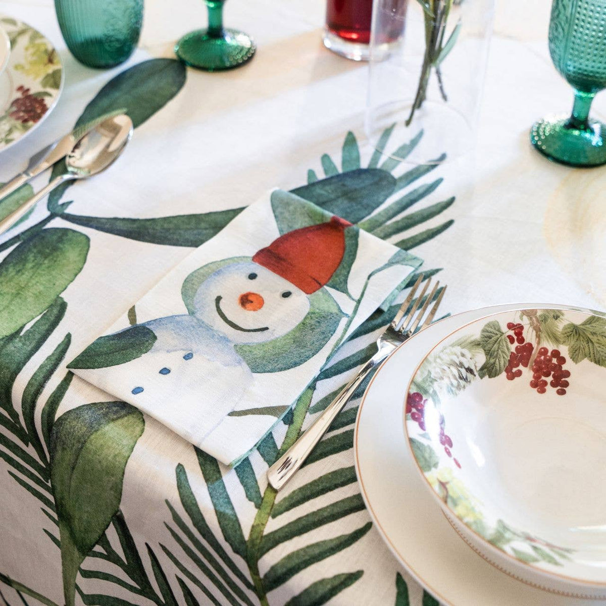 Set of 4 Napkins «Olof» 100% Made in Italy