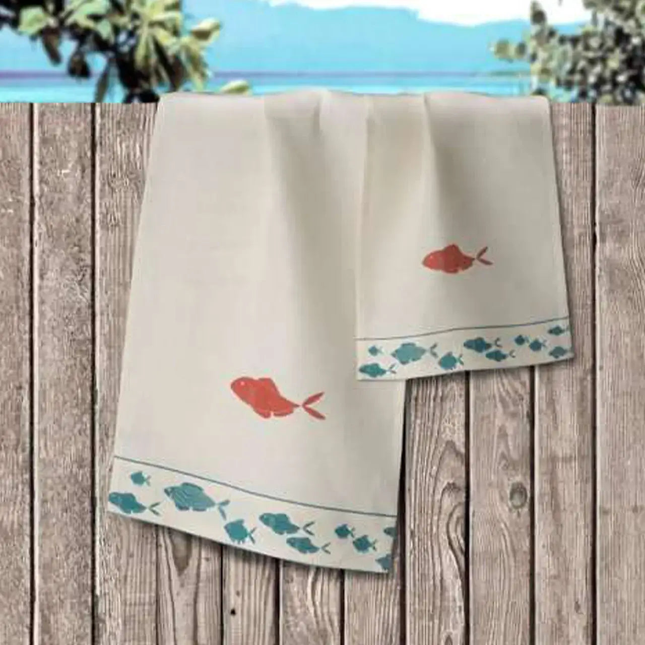 Towels Set «Koi» 100% Made in Italy