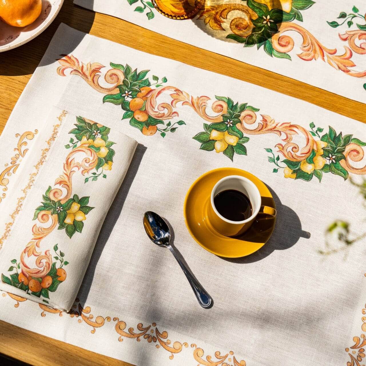 Set of 4 Placemats «Medoro» Linen 100% Made in Italy - The Napking