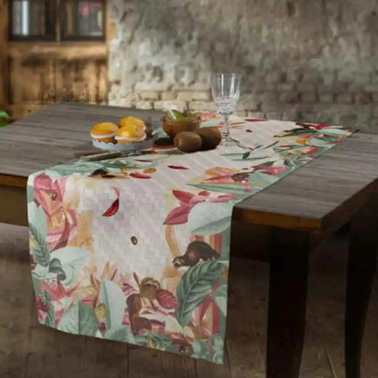 Pure Linen Runner «Bosco» 100% Made in Italy