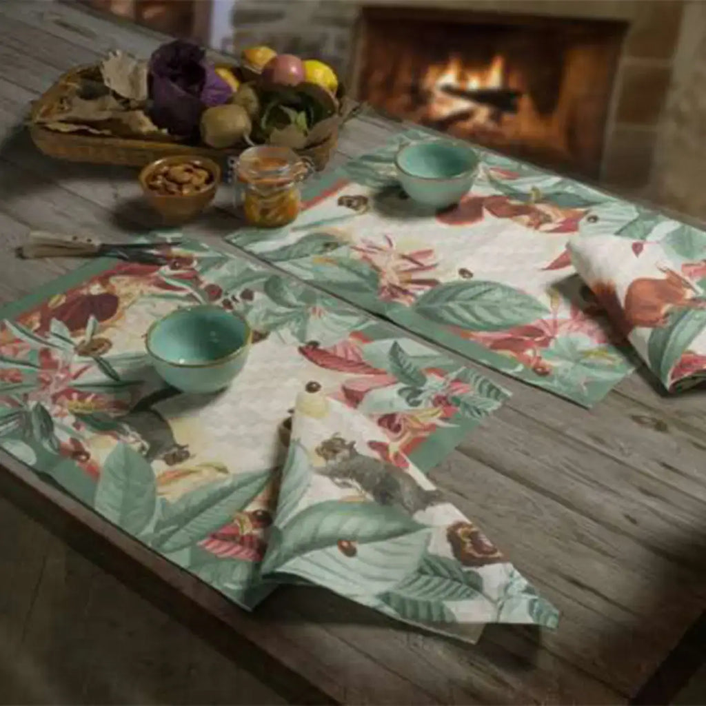 Set of 4 Placemats «Bosco» Linen 100% Made in Italy