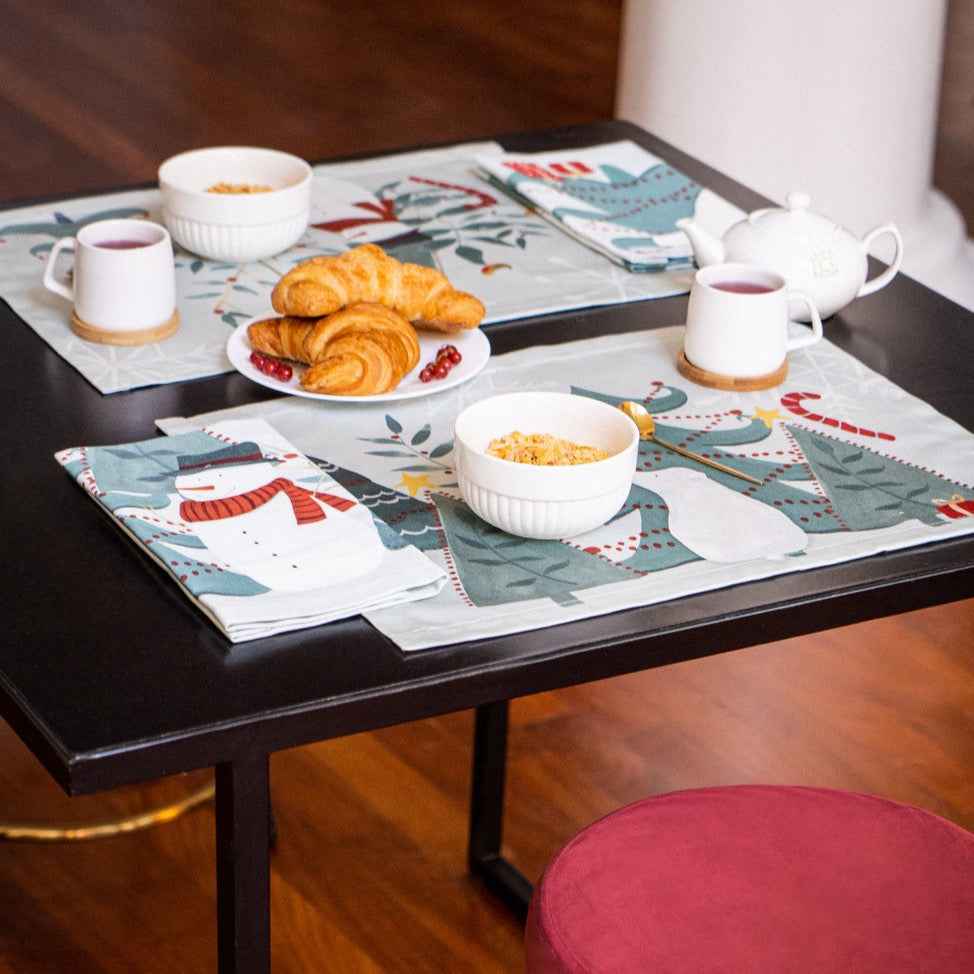 Set 4 Placemats Orsi Cotton Satin 100% Made in Italy