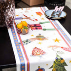 Cotton Satin Runner «Xmas Party» 100% Made in Italy