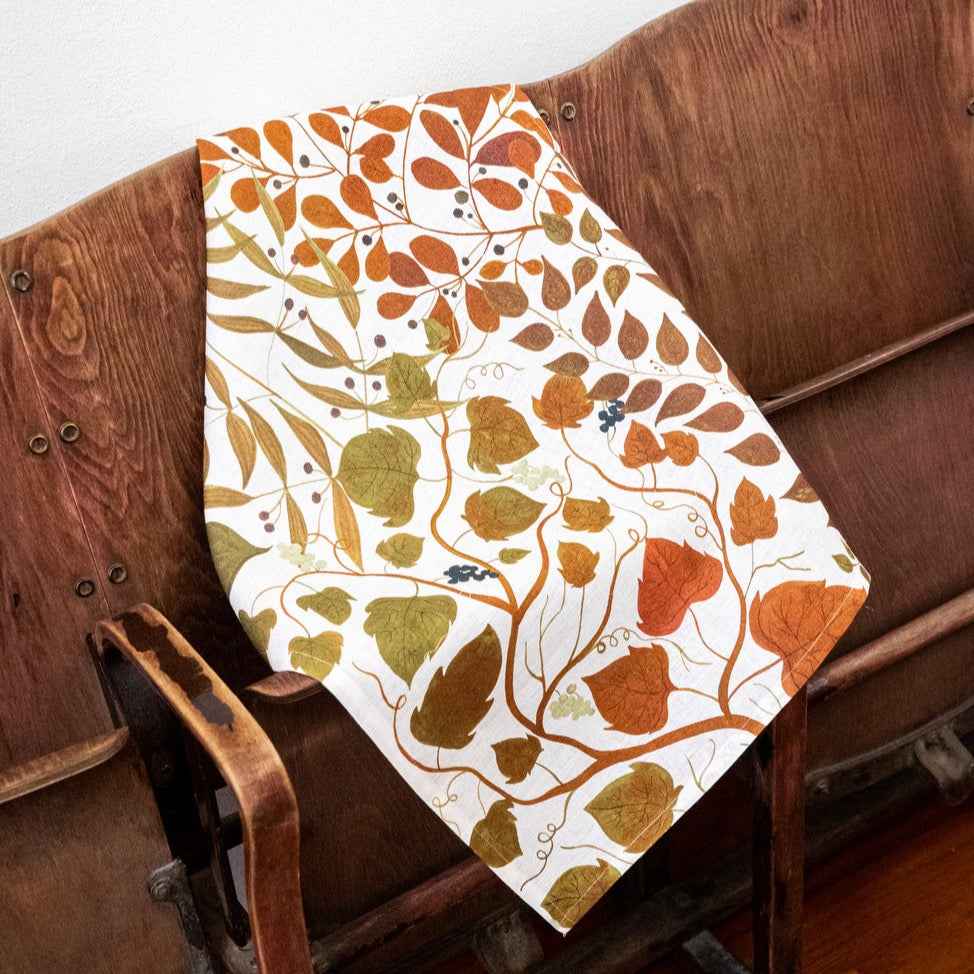 Kitchen Towels «Foliage», 100% Made in Italy