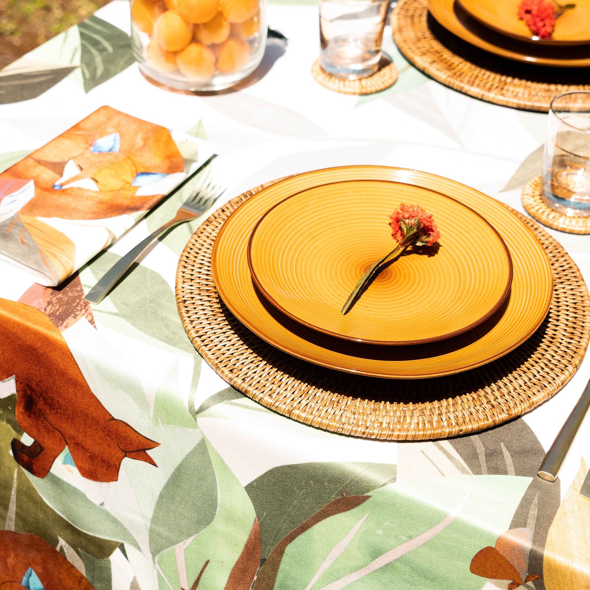 Satin Tablecloth «Titou» 100% Made in Italy