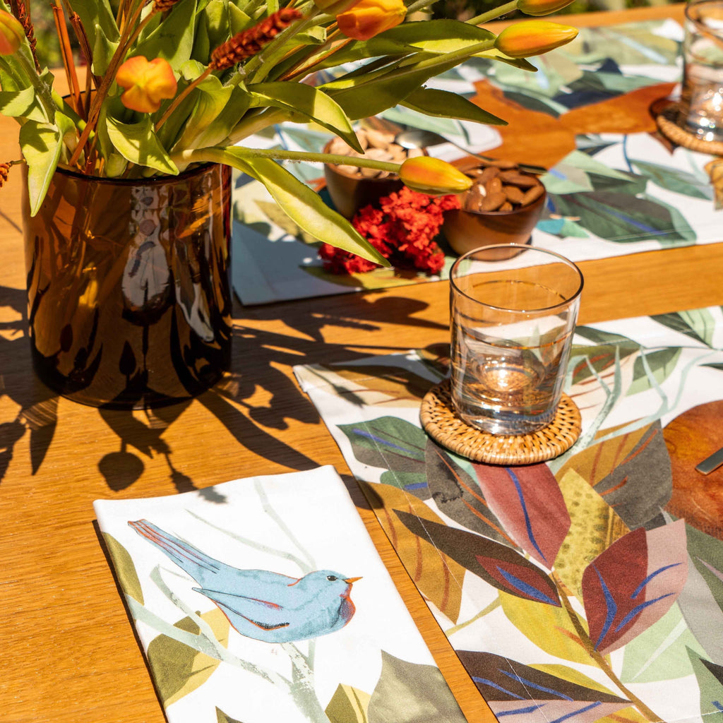 Set of 4 Placemats «Titou» Cotton Satin 100% Made in Italy