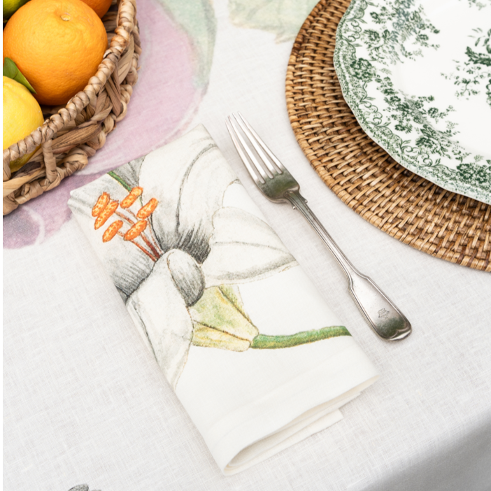 Set Of 4 Napkins «Anselmus» 100% Made in Italy