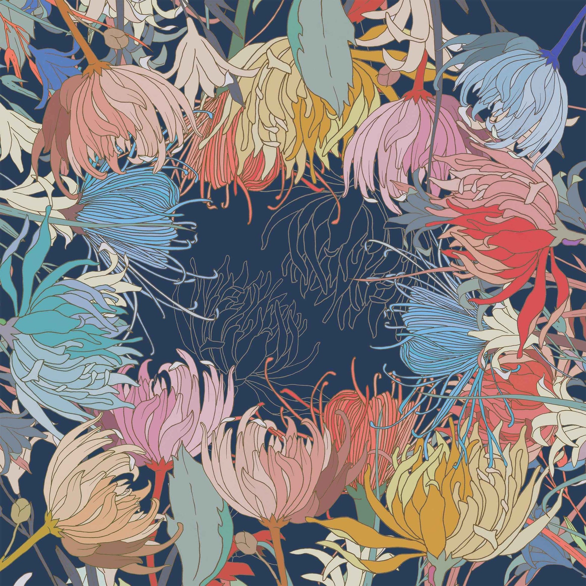 Premium Linen Tablecloth «Akiko» 100% Made in Italy