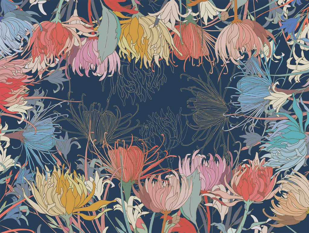 Premium Linen Tablecloth «Akiko» 100% Made in Italy