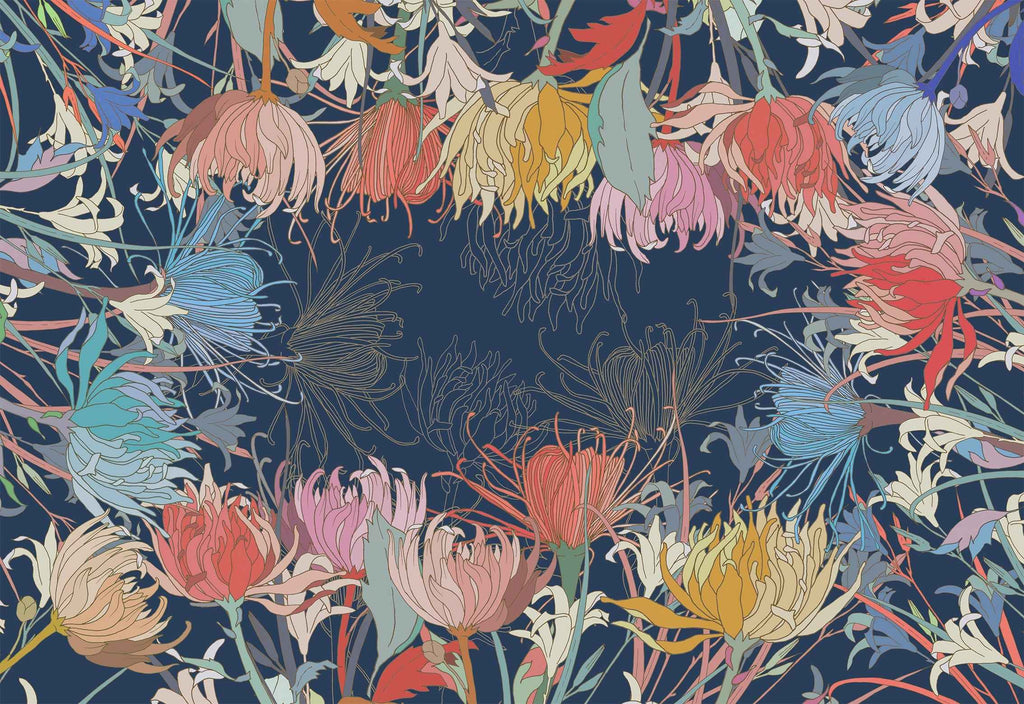 Premium Linen Tablecloth «Akiko» 100% Made in Italy