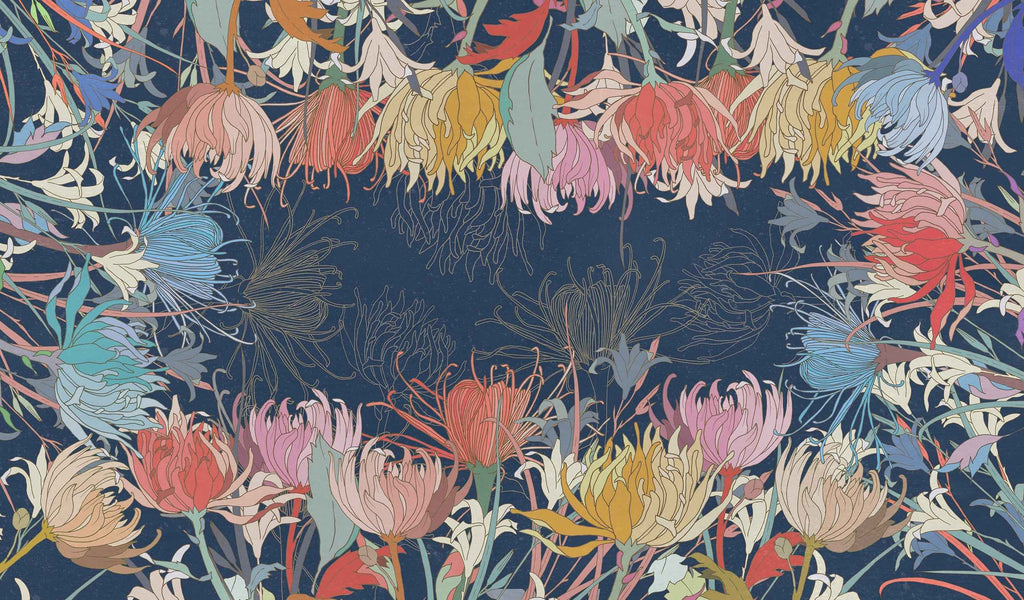 Premium Linen Tablecloth «Akiko» 100% Made in Italy