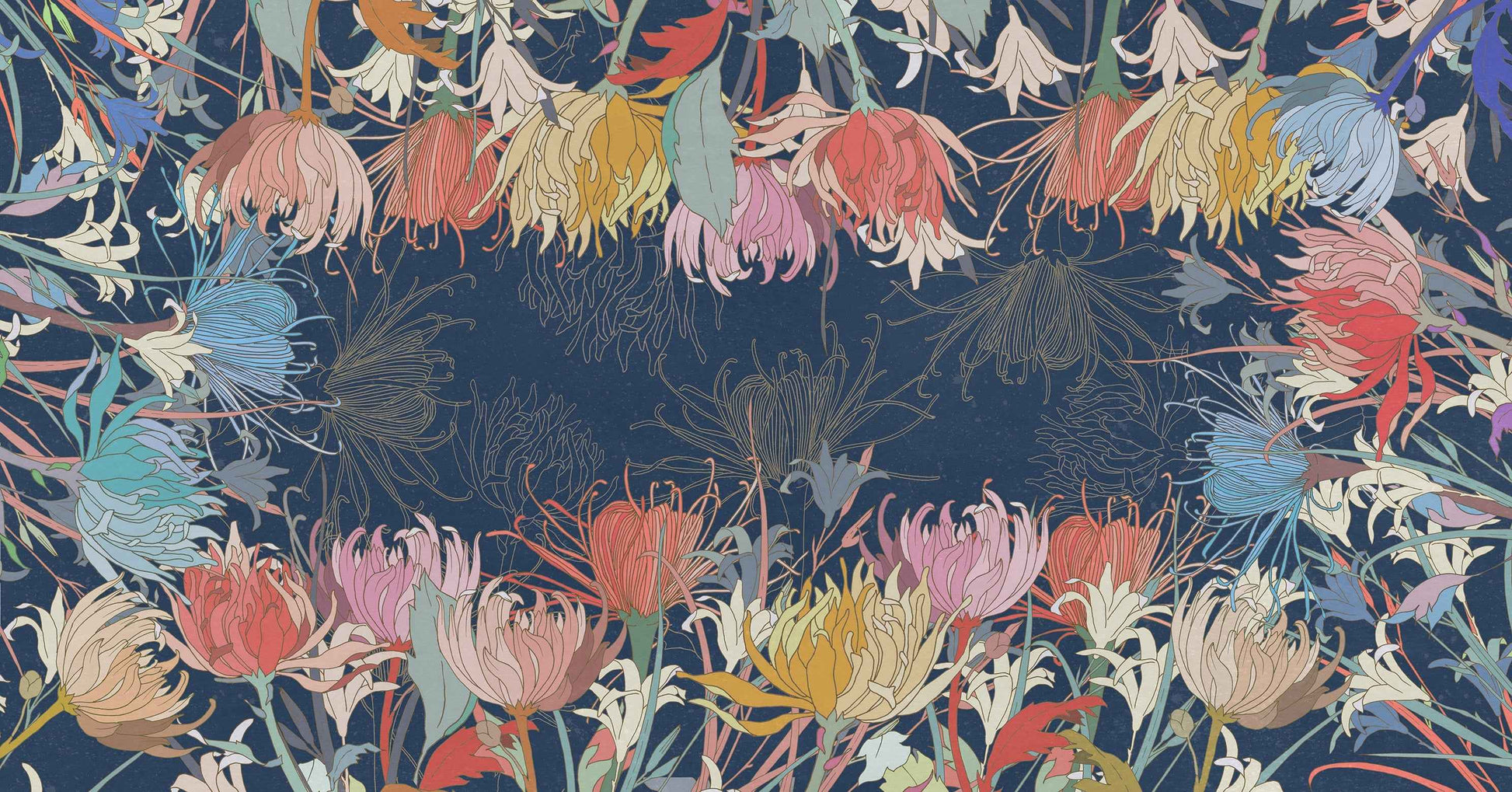 Premium Linen Tablecloth «Akiko» 100% Made in Italy