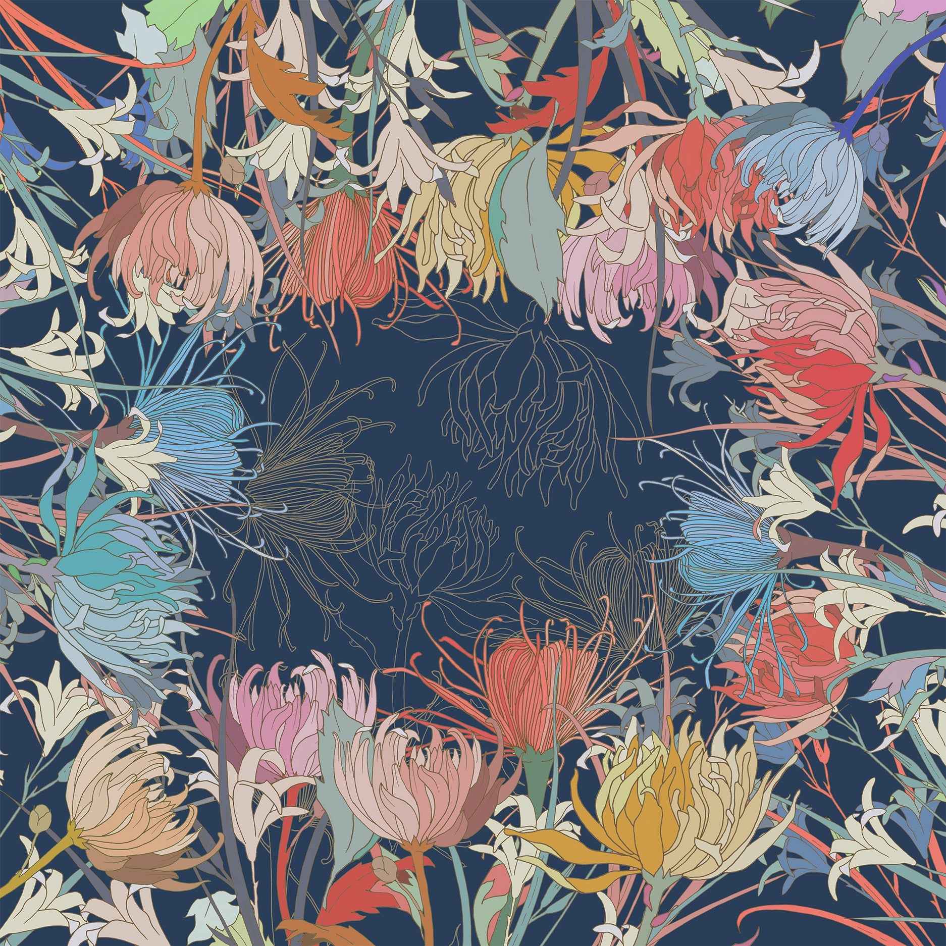 Premium Linen Tablecloth «Akiko» 100% Made in Italy