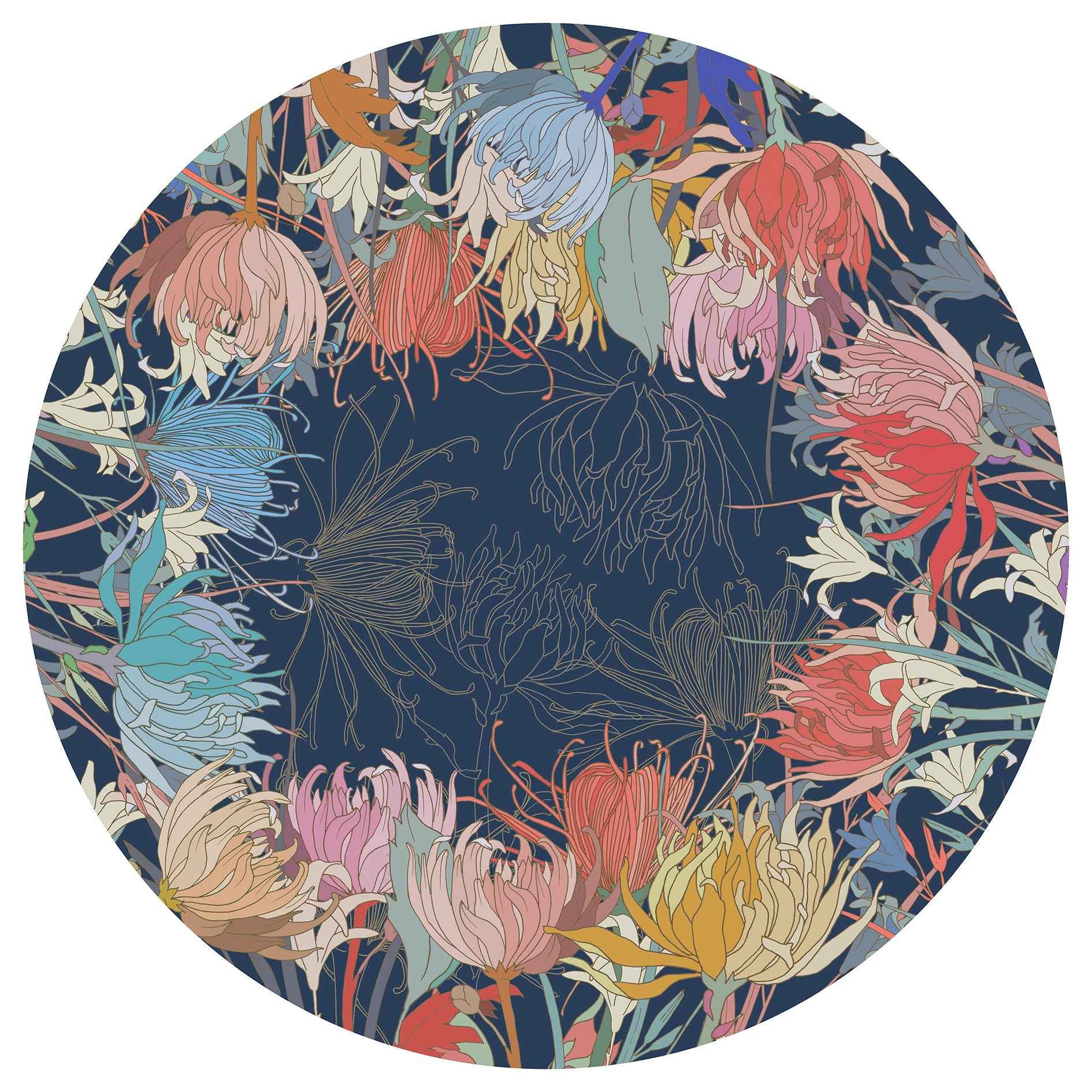 Premium Linen Tablecloth «Akiko» 100% Made in Italy